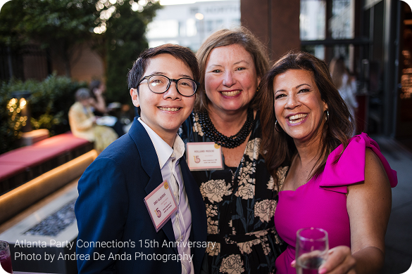 Creative Pandas with event pros at Atlanta Party Connection's 15th anniversary